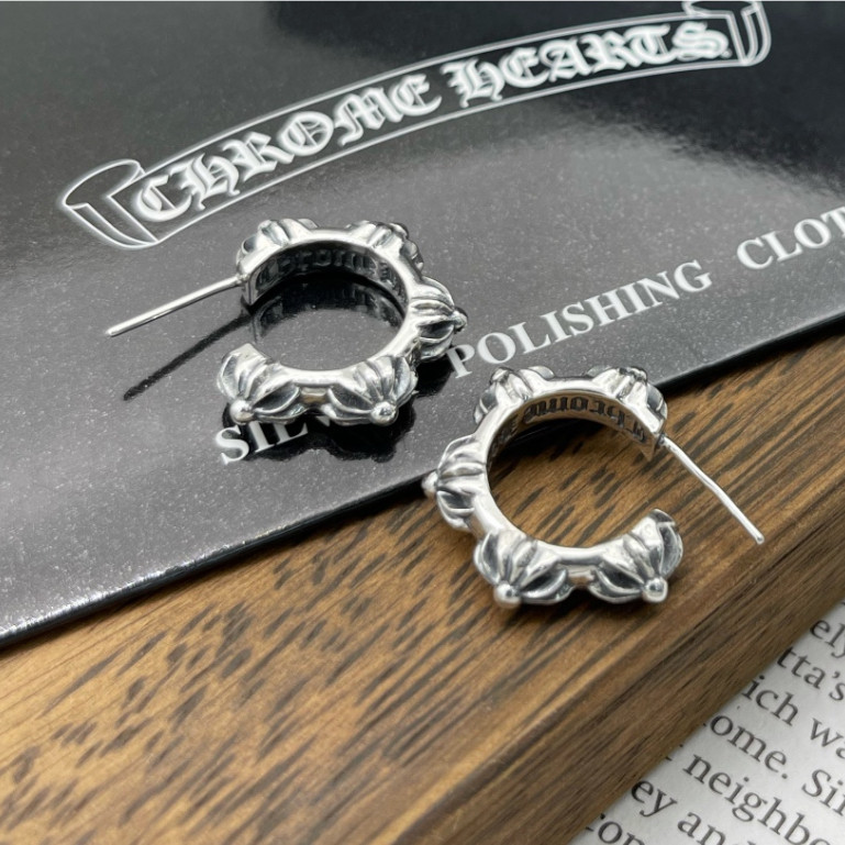 925 sterling silver earrings Sanskrit trendy retro earrings for men and women