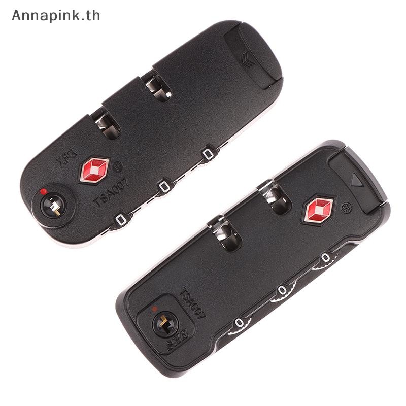 Annapink.th Security คงที่ล็อคตู้ Locker Padlocker สําหรับ TSA 3 หลักรหัสผ่านกระเป๋าเดินทางกระเป๋าเดินทางกระเป๋าเดินทางอุปกรณ์เสริม EN