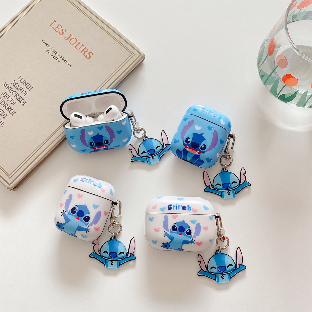 Lilo & Stitch น่ารักการ์ตูน Soft Shell สําหรับ AIRPODS 4 PRO 1/2/3 PRO2 ชุดหูฟังไร้สายบลูทูธฝาครอบป้องกันปลอก