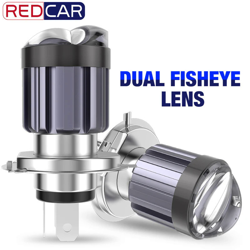 30000LM BA20D H6 H4 LED Motorcycle Headlight Bulb Scooter Lights Double Fisheye Lens CSP Moto LED Mo