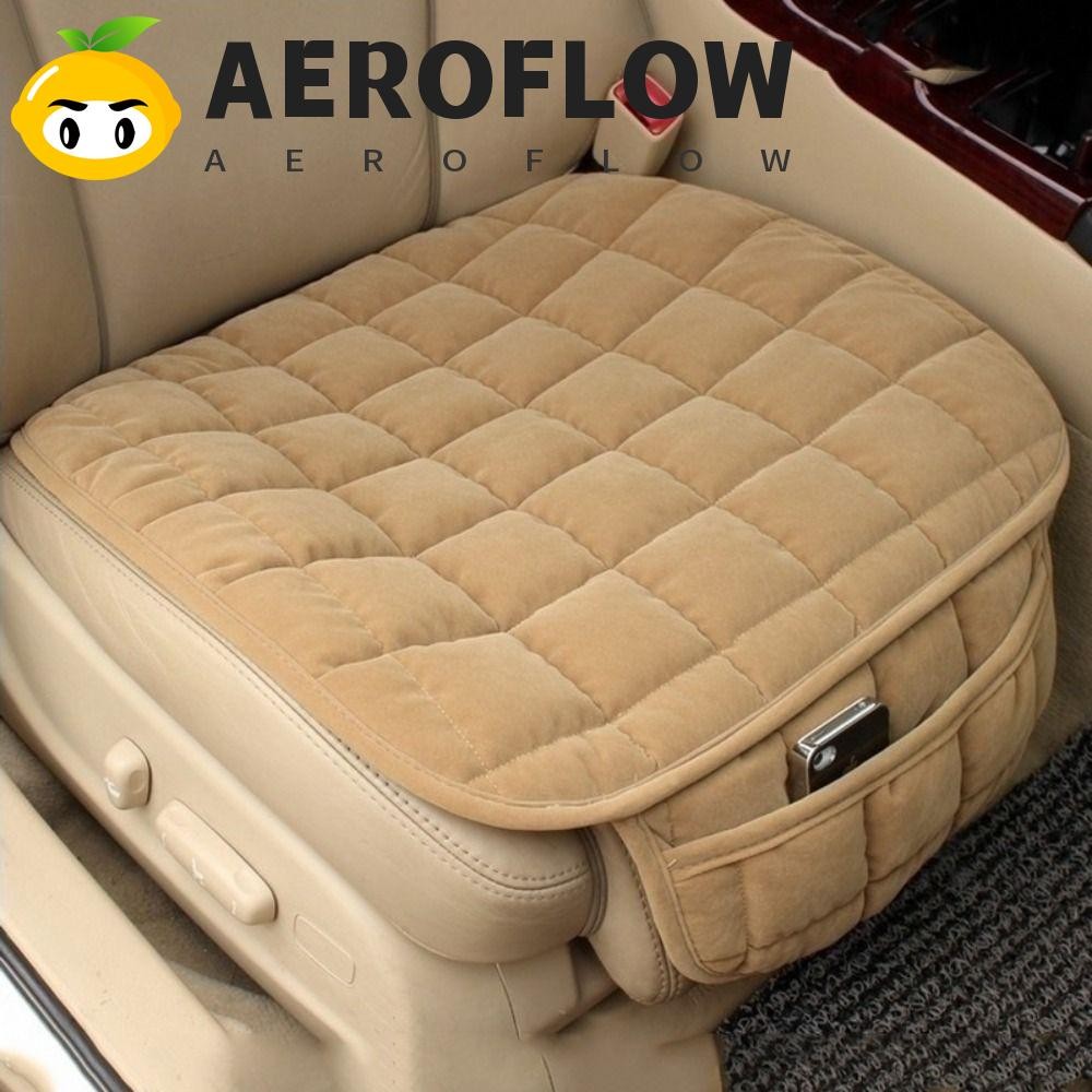 Aeroflow เบาะรองนั่งรถยนต์ฤดูหนาว 1PC Auto Protector Mat Pad เก้าอี้ด้านหน้าที่นั่งรถที่นั่ง Protector