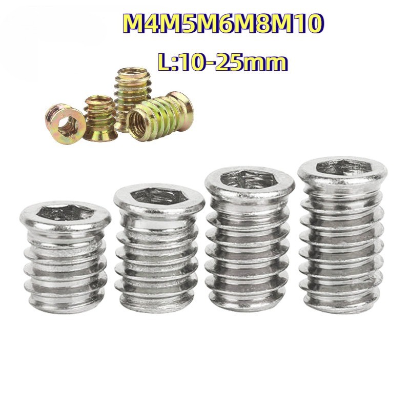 [ZQ-MY] 304 ฝังอ่อนนุชสีสังกะสีเฟอร์นิเจอร์น็อตพิเศษ M4M5M6M8M10