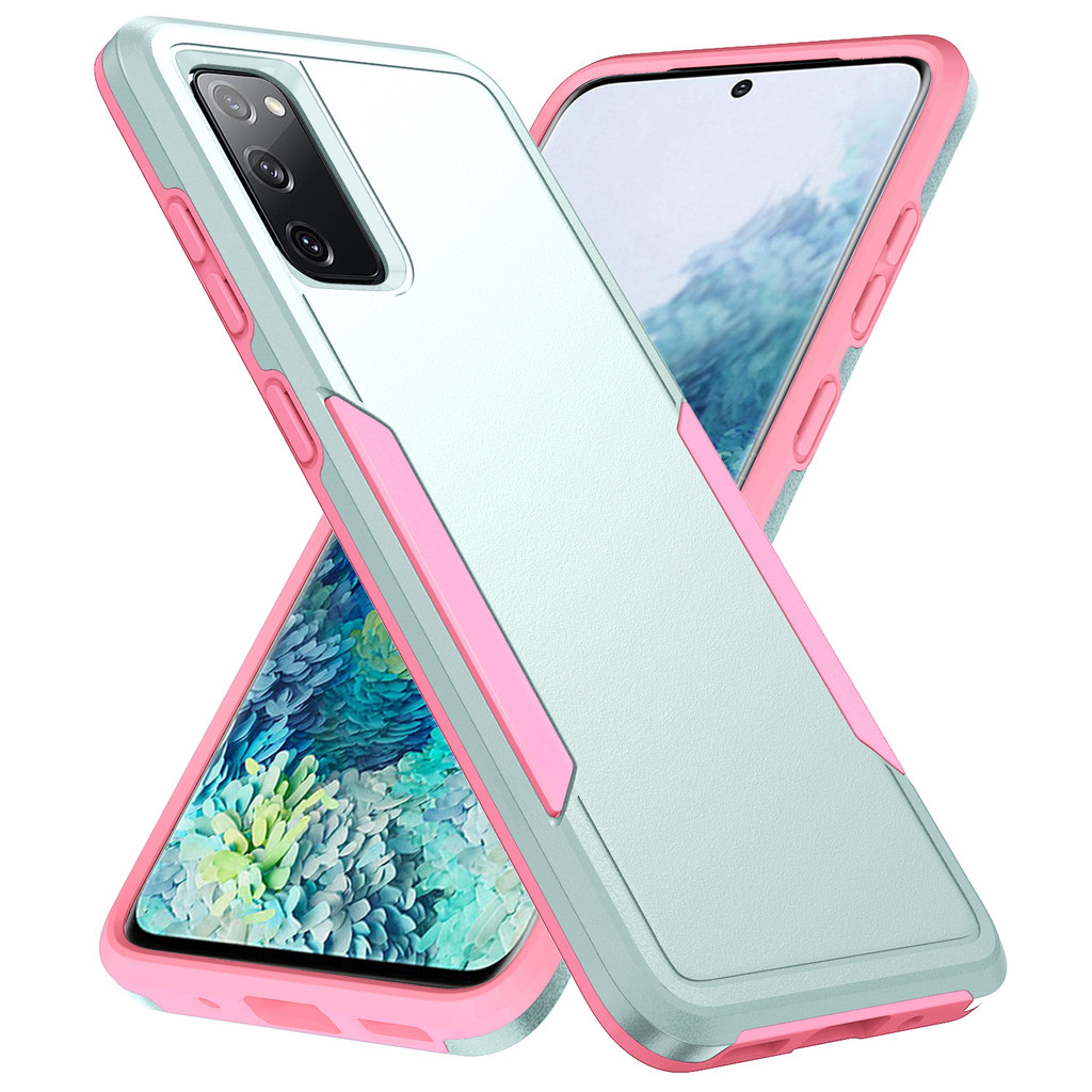 สําหรับ Samsung Galaxy S20 FE, เคสโทรศัพท์สีคู่ Pioneer ใหม่พร้อมฝาครอบป้องกันสองชั้นคุณภาพสูงและฝาครอบป้องกันการตก
