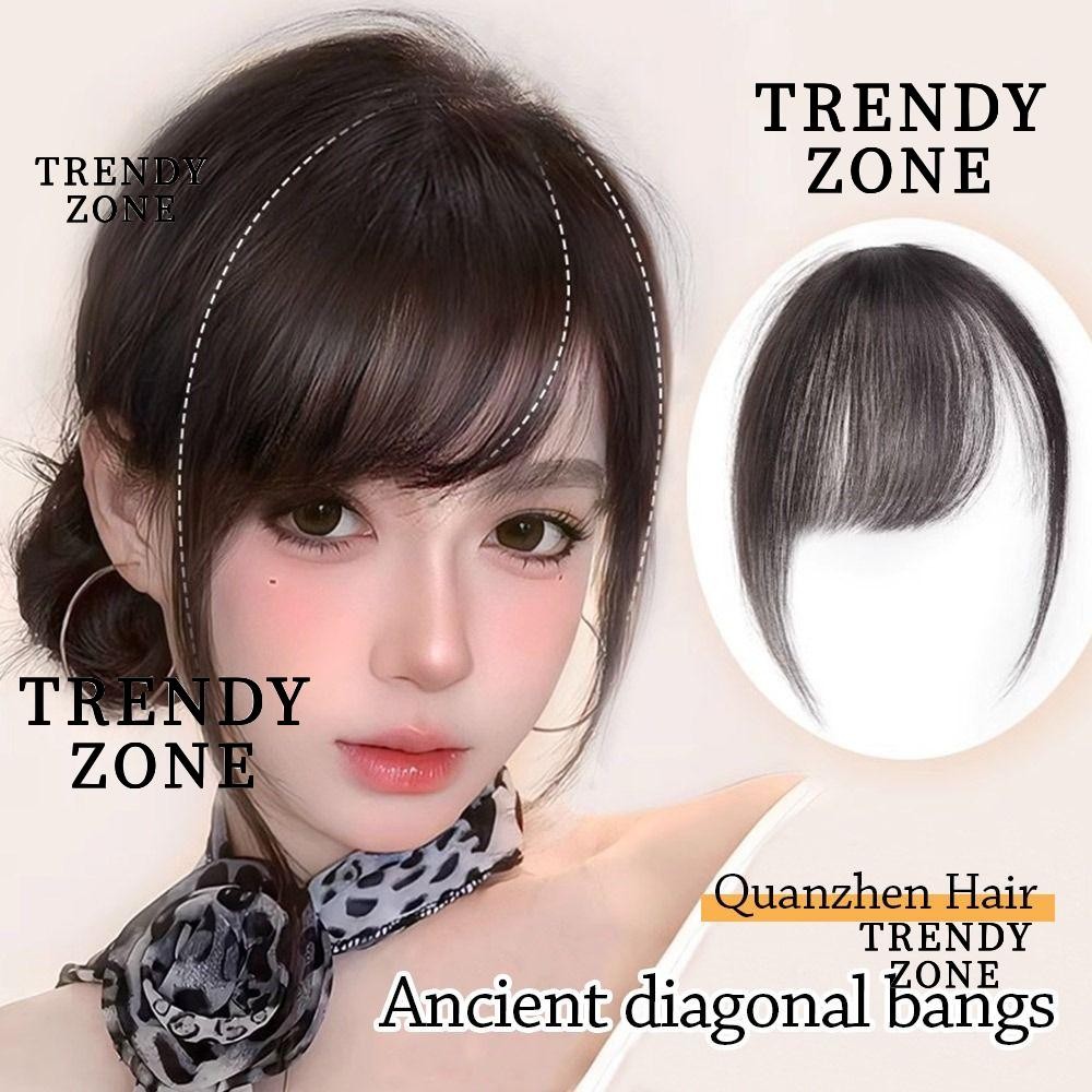 แนวโน้มyzone ต่อผมหน้าม้า, หน้าม้าปลอมธรรมชาติ, แฮร์พีชแบบเบาที่มองไม่เห็นแฟชั่นสําหรับผู้หญิง