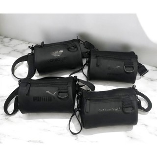 พร้อมส่ง แฟชั่นชาย กระเป๋าทรงกลม ทรงถัง สไตร์สุดเท่ ไซร์เล็ก