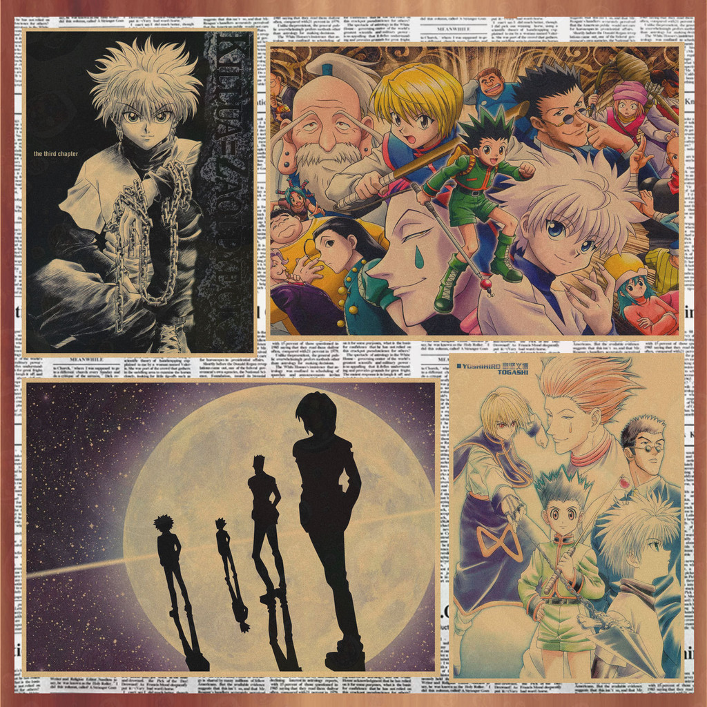 แอนิเมชั่นญี่ปุ่น Full-Time Hunter อะนิเมะโปสเตอร์ Bar Cafe Retro กระดาษคราฟท์ภาพวาดตกแต่งภาพจิตรกรรมฝาผนัง