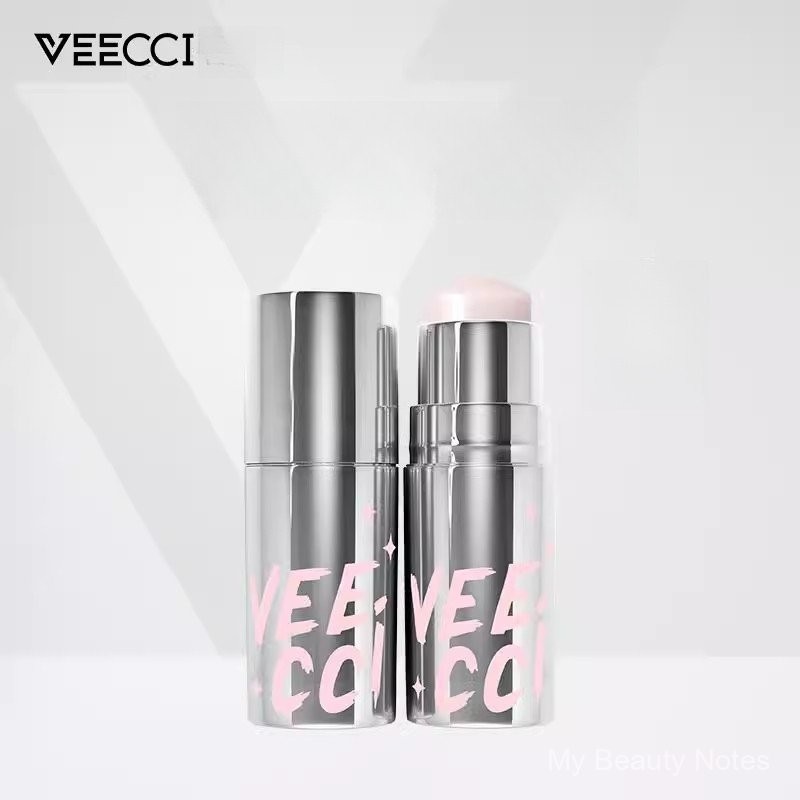 VEECCI Light Stick Pseudo Plain Face Highlighter Moisturizing Natural Brightening Three-Dimensional Contour Stick Natural Water Light Muscle Highlight 4FDE
