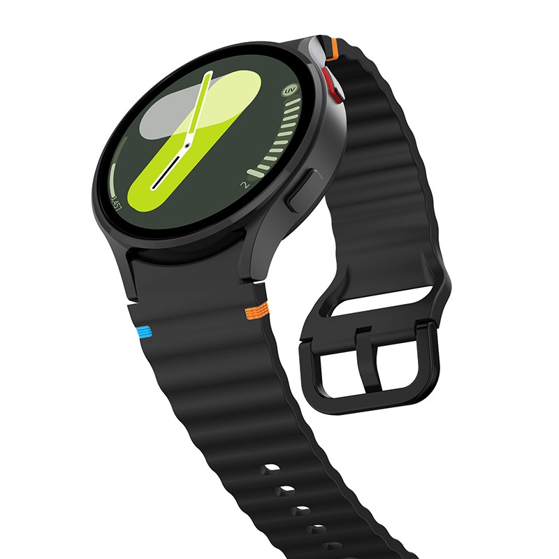 สายรัดซิลิโคนอ่อนนุ่มสําหรับ Samsung Galaxy Watch 7 6 5 4 FE 40 มม.44 มม.Watch6 Watch4 คลาสสิก Watch5 pro