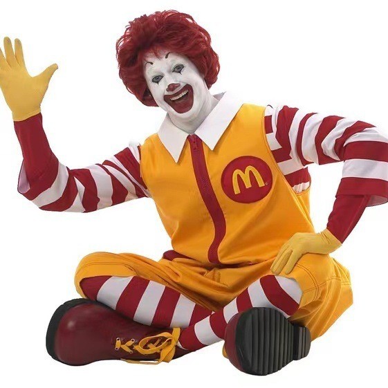 New Product#McDonald Performance wear Cosplay Enjoy McDonald's Uncle cos Costume Masquerade Clown Ro