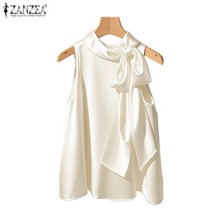 Zanzea เสื้อกล้ามทรงเอแขนกุดสไตล์เกาหลีสําหรับผู้หญิง