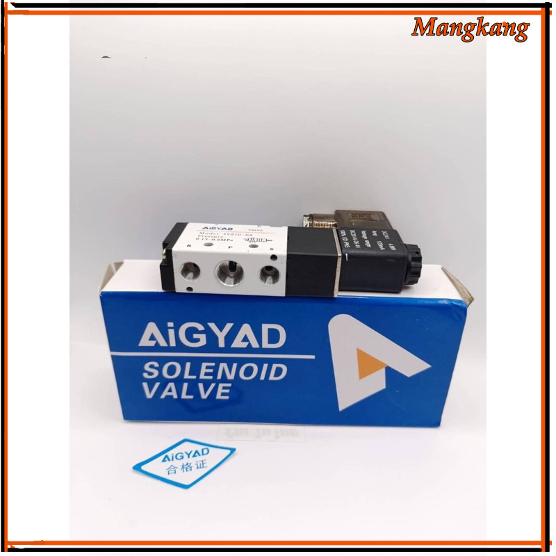 ของใหม่! 4v210-08 วาล์วโซลินอยด์ 5 ทาง 2 ตําแหน่ง 1/4 นิ้ว 4V210-08 DC24V 1 ชิ้น12v 24v 220v
