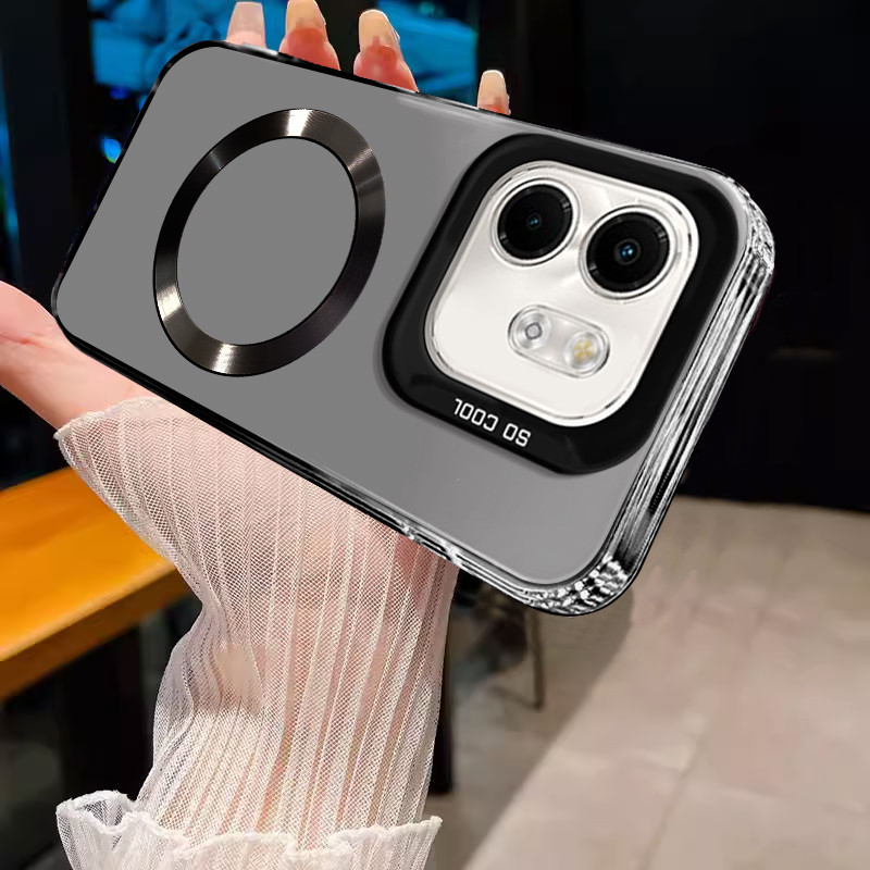 เคสสําหรับ infinix smart 9 Magnetic Wireless Color Silver เคสโทรศัพท์ดีไซน์ใหม่ SJSFDDR - รูปที่ 2