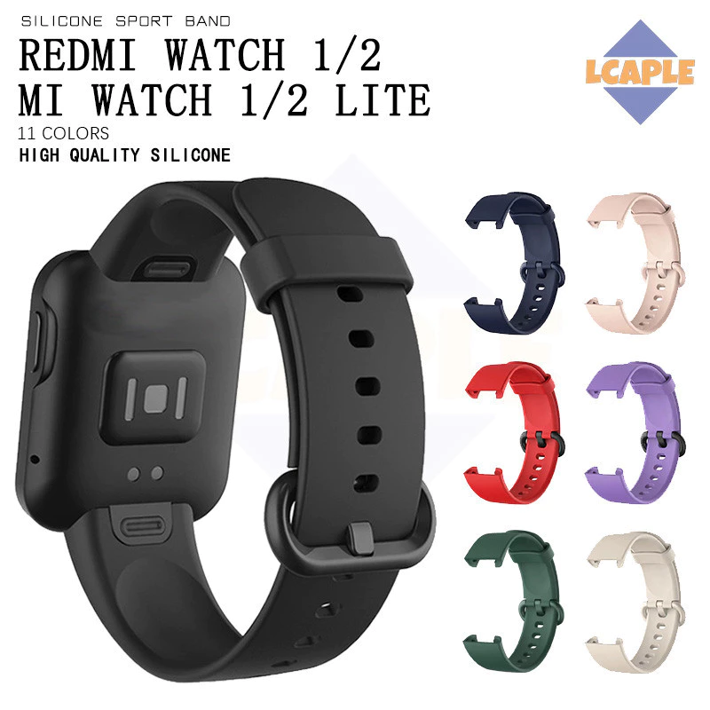 สายซิลิโคนนุ่ม for Smartwatch Redmi Watch 1/2/Xiaomi Mi Watch 1/2 Lite กีฬายางกีฬาเข็มขัดอุปกรณ์เสริม for Mi Poco Watch