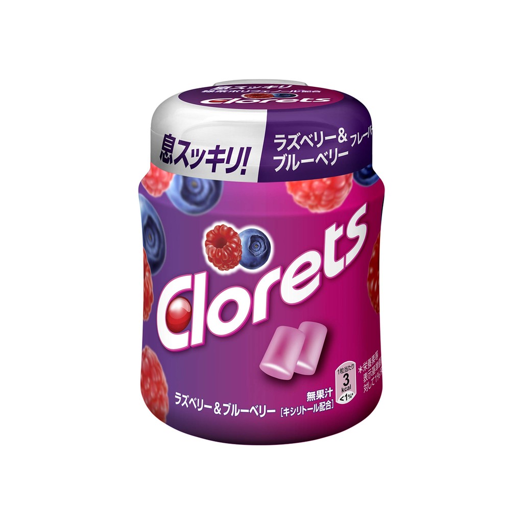 Mondelez Clorets XP Raspberry & Blueberry (Grain) Bottle R 140g x 6 pieces