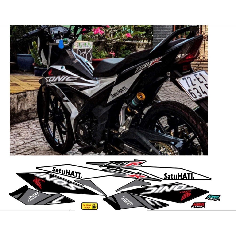 [ VIP ] SONIC 150 สติ๊กเกอร์ REMOVABLE คุณภาพสูง 3-LAYER PPF PRINTED MATERIAL กันน้ํา ไม่มีตัวอักษร 