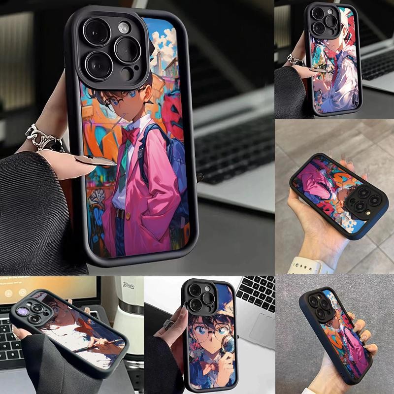 Pro กล้องสําหรับ IQOO Z9 5G Neo U5x Z6 5G Z7i ซิลิโคน Anime Conan Softcase Handphone