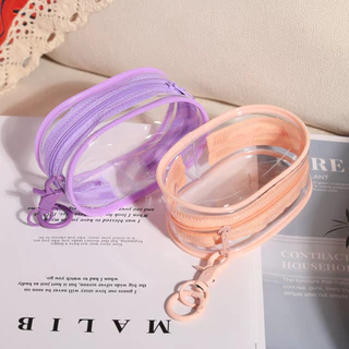 💥พร้อมส่ง💥กล่องเก็บสายเคเบิล กระเป๋าเก็บซิปใสขนาดเล็กแบบพกพา กระเป๋าเก็บหูฟัง กระเป๋าตุ๊กตา กล่องบรรจุสายข้อมูล
