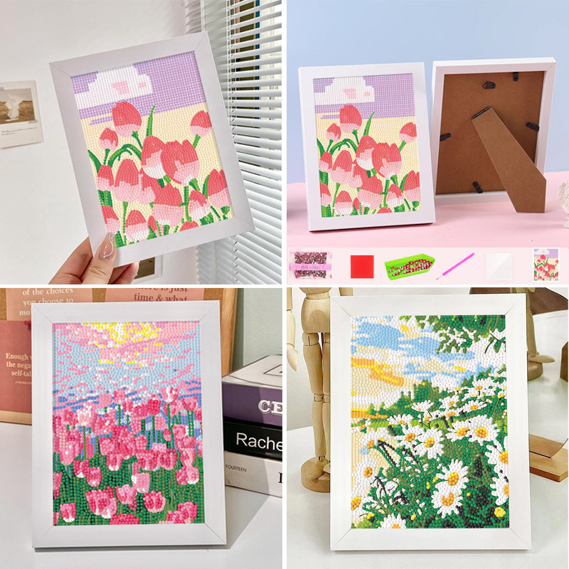 (พร้อมส่ง🇹🇭)🔥ครอสติสคริสตัล diamond painting อุปกรณ์ที่สมบูรณ์ ภาพวาดเพชร DIY ของเล่นเด็ก ภาพติดเพชร