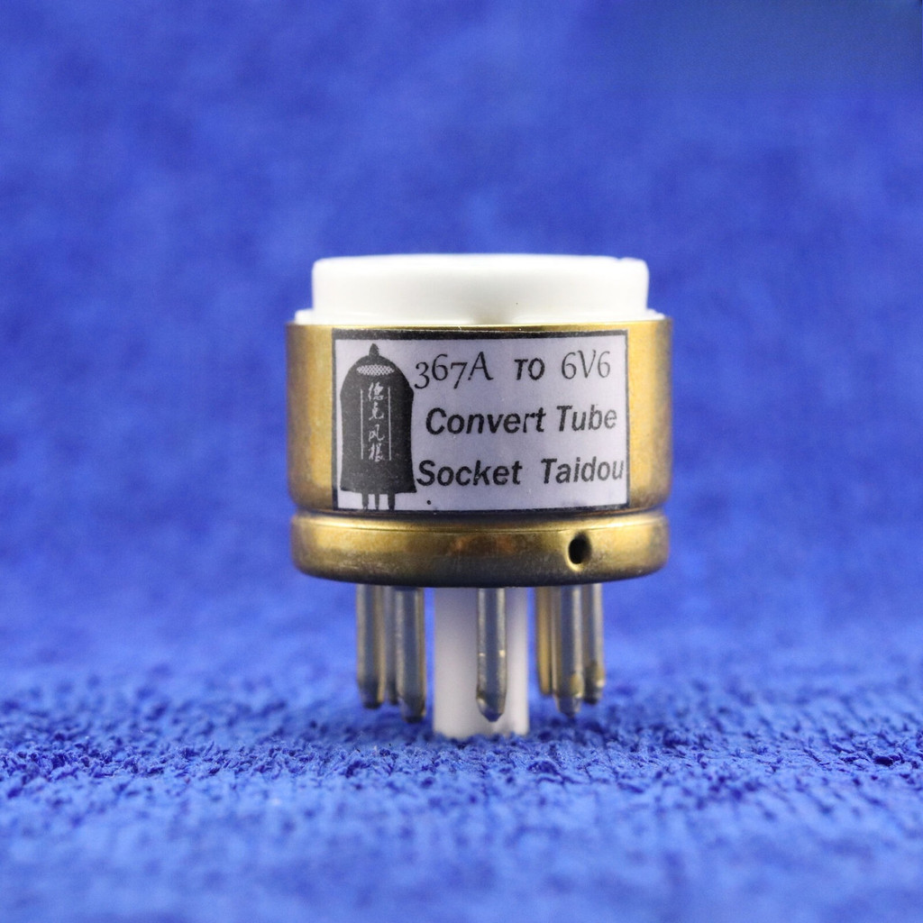 One Gold plated 367A [TO] 6V6 Bottom Vacuum tube แปลงซ็อกเก็ต HIFI DIY