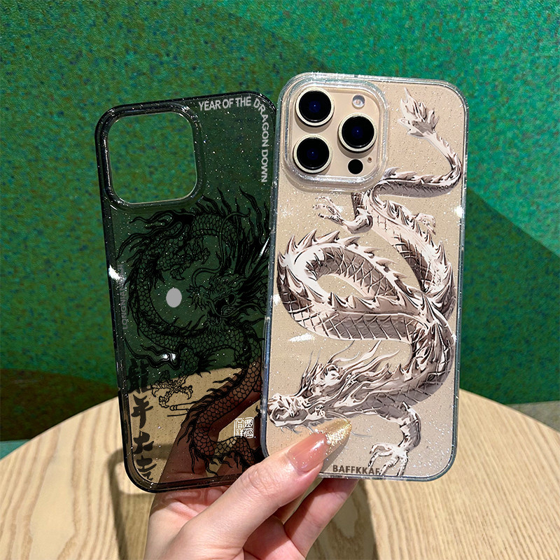 สำหรับ iphone 11 เคสไอโฟน13 กรณีมังกรขาวดำ เคสไอโฟน11 pro รูปที่ 8