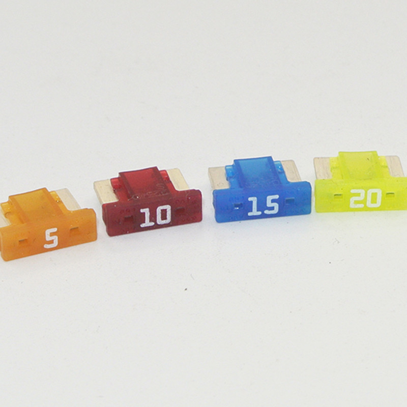 10pcs 2A 3A 5A 7.4A 10A 15A 20A 25A 30A ฟิวส์ Micro สั้นต่ําโปรไฟล์ Mini ใบมีด 15A แอมป์ APS/ATT ฟิวส์สําหรับ Honda Toyota Lexus