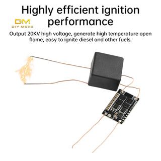 Diymore DC 4-12V to AC 20KV อุณหภูมิสูงเปิดเปลวไฟ 12V โมดูลจ…