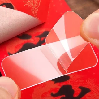 600ชิ้นกาวสองหน้าโปร่งใสเสริมวาง-มัลติฟังก์ชั่นาโนพีวีซีสติกเกอร์สองด้านเทปนํามาใช้ใหม่,เทปสองด้านกันน้ํา