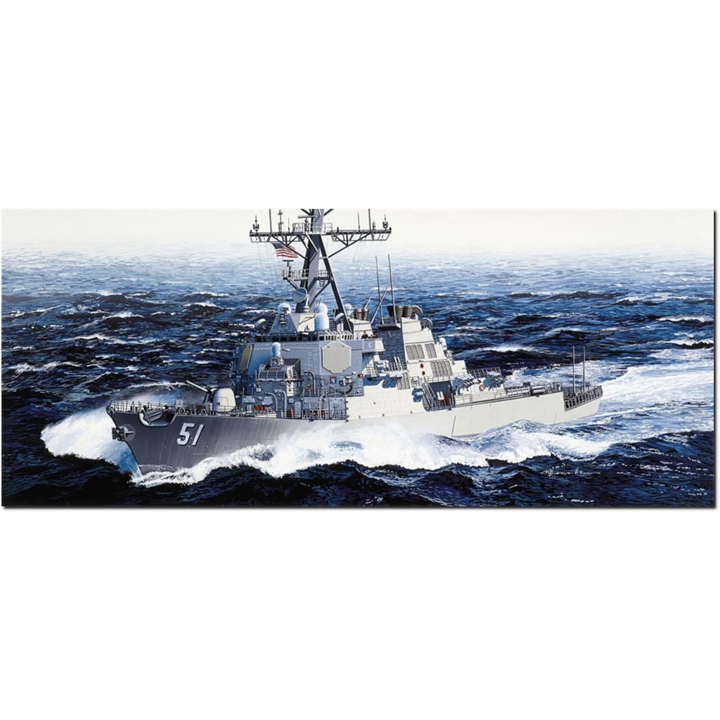Platz Dragon 1/350 America Aegis Missile Destroyer U.S.S. Arleigh Burke DDG-51 Plastic Model DR1023 