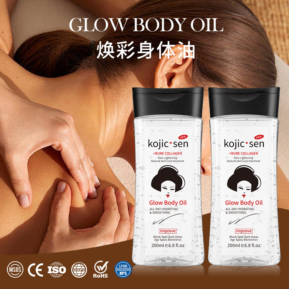 Kojic Acid Gel Oil Body Oil Moisturizing Moisturizing Gel Body Oil 200ml Gua Sha Nourishing Skin Mas