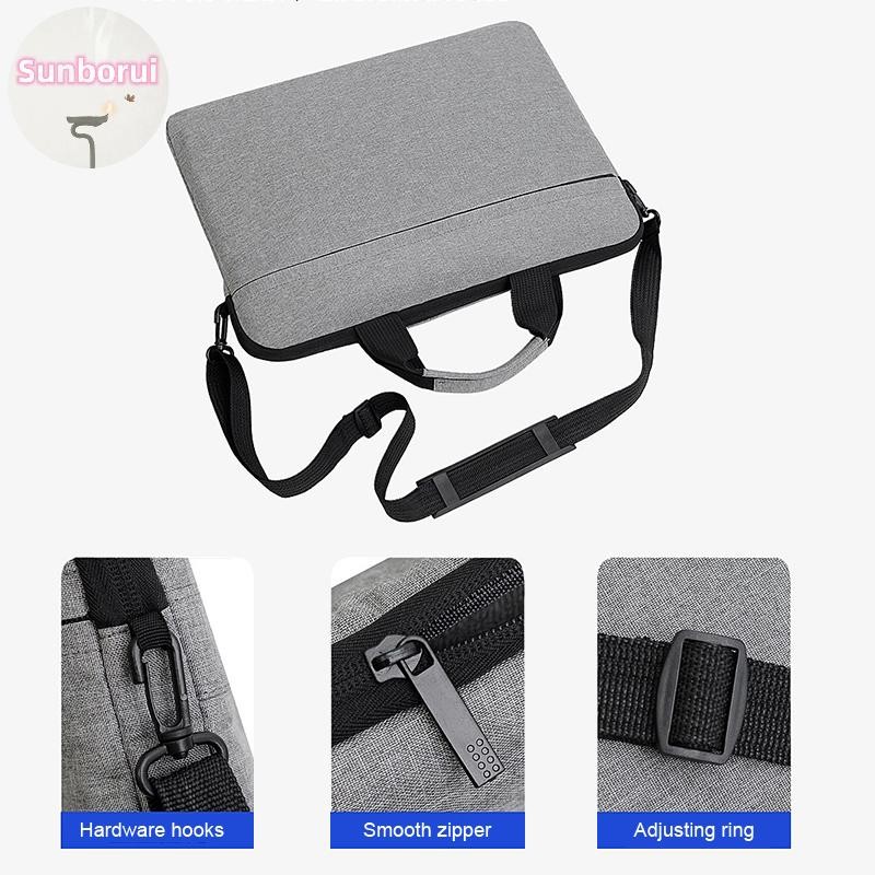 Sunborui 14 15 นิ้วกระเป๋าแล็ปท็อปกระเป๋าถือโน้ตบุ๊คCrossbodyสําหรับ MacBook Air Pro 13 14 15 Xiaomi Hp Lenovo Dell TH