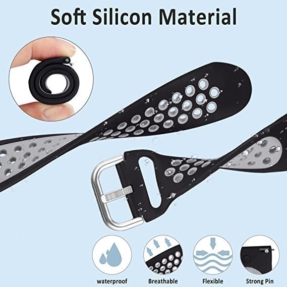 Beiziye สายนาฬิกาซิลิโคนสําหรับ Amazfit Bip 6 สมาร์ทวอท์ชสายกีฬาสําหรับ Amazfit Bip 6 สายนาฬิกา - รูปที่ 5