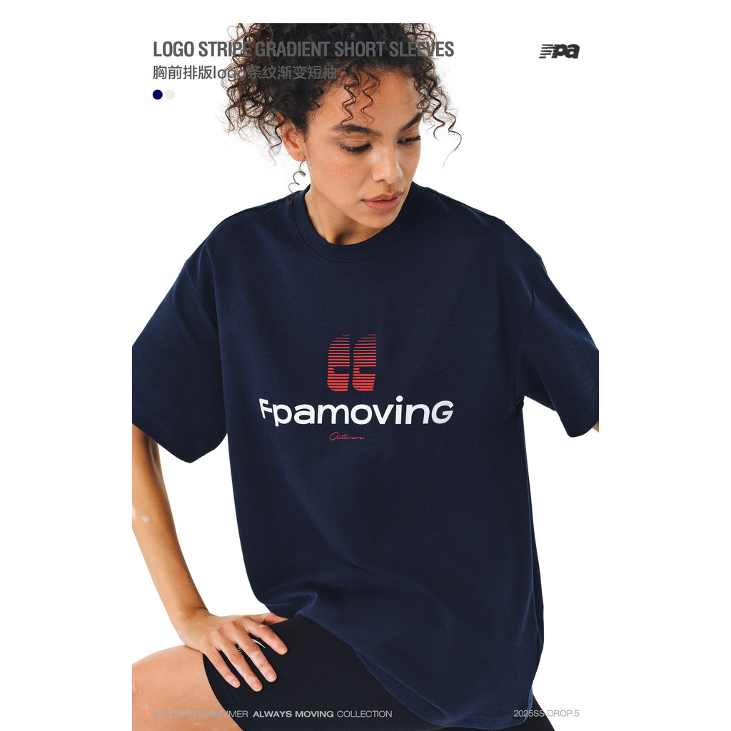 FPA แขนสั้นฤดูร้อนแห่งชาติอินเทรนด์หลวมรอบคอ All-Match พิมพ์สบายๆเสื้อยืดครึ่งแขน