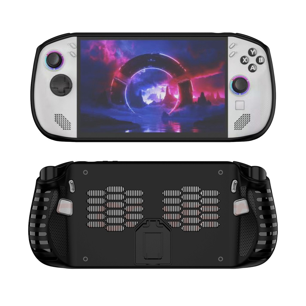 TPU เคสป้องกันพร้อมขาตั้งเข้ากันได้กับ Legion GO S, Shock-Absorption, กันลื่นและป้องกันรอยขีดข่วนฝาครอบการออกแบบ