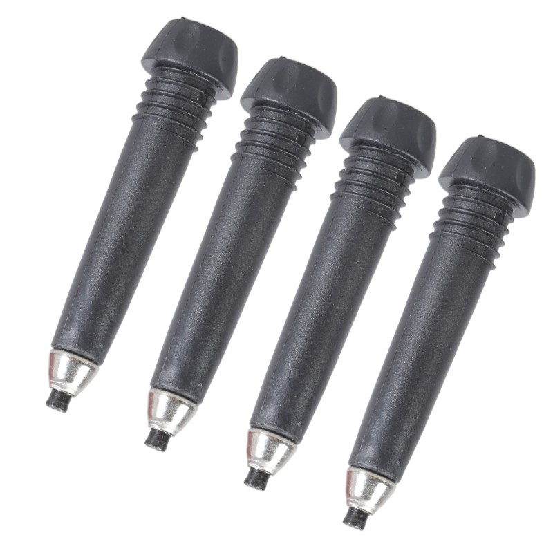ถึง 4 ชิ้น Trekking Poles ปลายโลหะ Walk Stick และ Stick Tip สําหรับ Cane ปีนเขาและเดินป่า Enduring