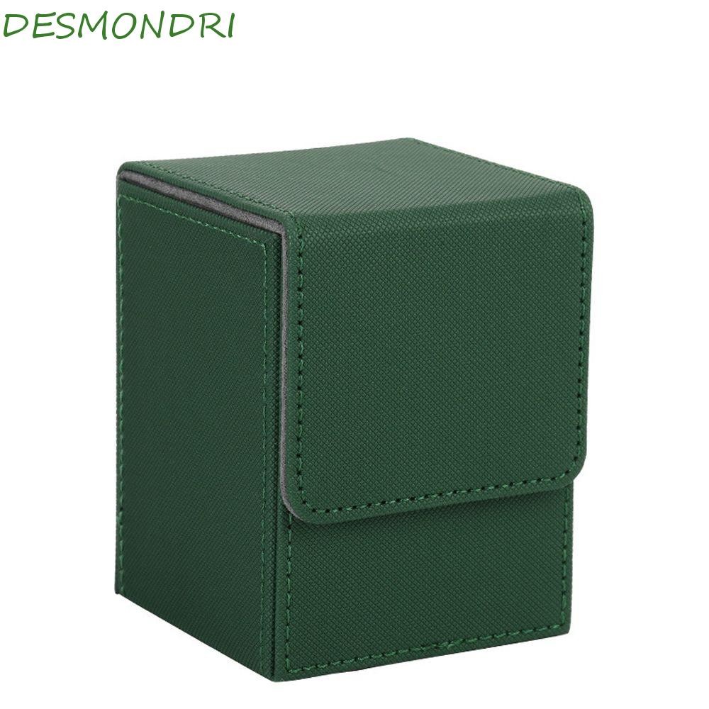 DESMNDRI Deck Box การ์ดเกม 100 + คอลเลกชันเกม MTG หนัง PU ของขวัญกล่องของเล่นกล่องเก็บการ์ด