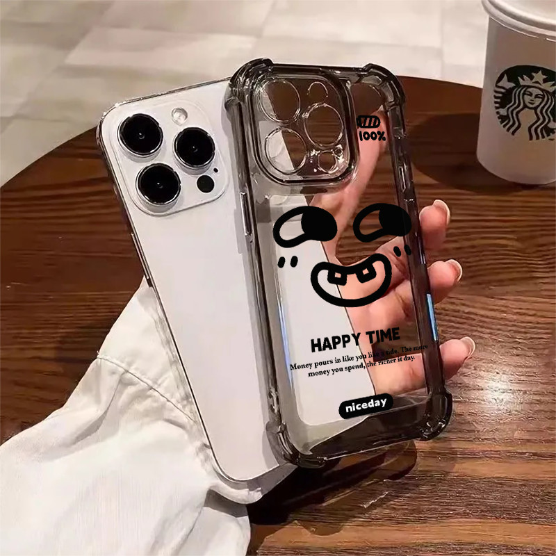 TheOne สี่มุมหนาป้องกันการตกเลนส์ป้องกันกรณีโทรศัพท์มือถือสำหรับ iPhone 16 15 14 13 12 11 ProMax X/XS XR XSMAX 7 8PLUS