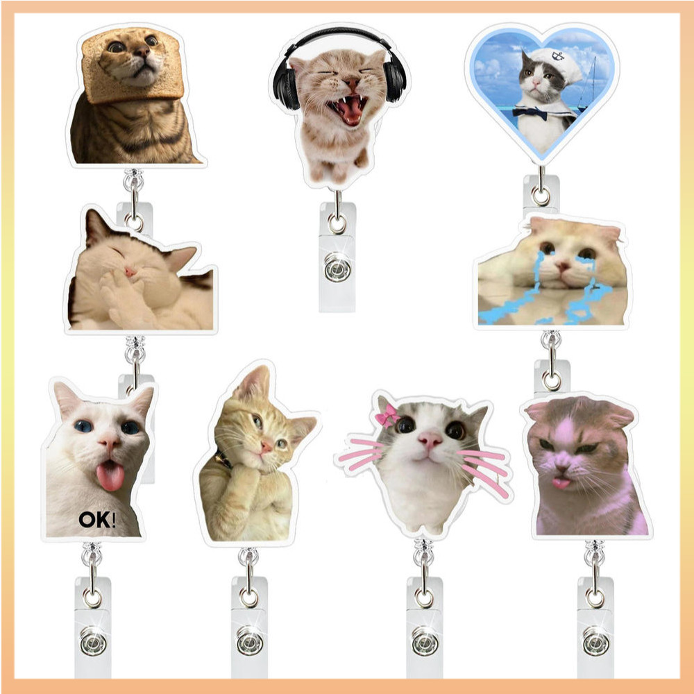 3.2*8.5 ซม.Retractable Badge Reel Abs Id แท็กพยาบาล Badge Reel สําหรับของขวัญพยาบาลสํานักงานของขวัญสําหรับ Coworker