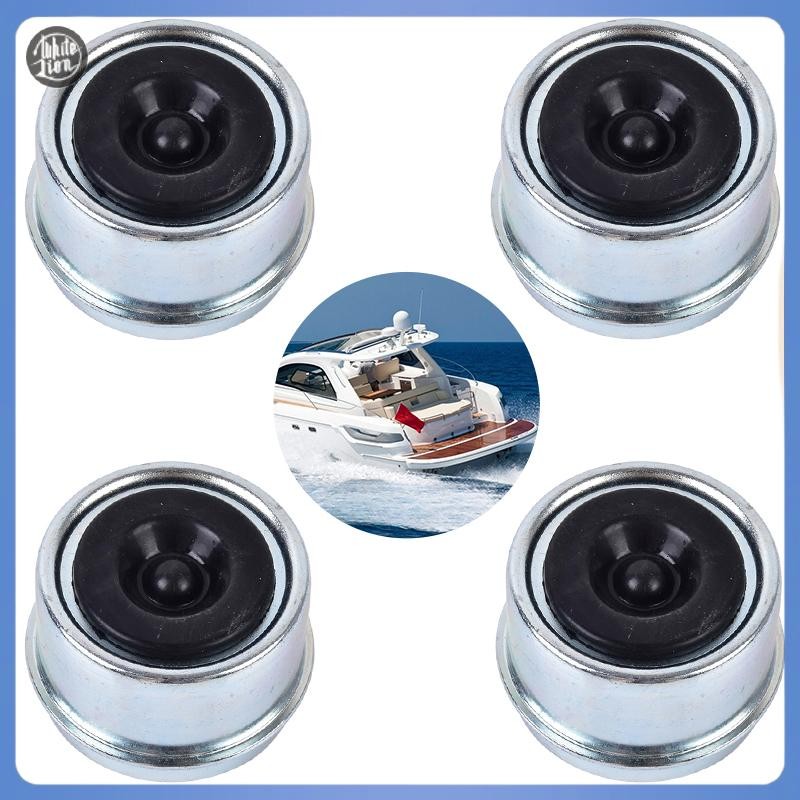 WL| 4pcs 1.98in Trailer Bearing Dust Cap Trailer Axle Oil Cap พร้อมปลั๊กยางสําหรับ 2000 ถึง 3500 Lbs