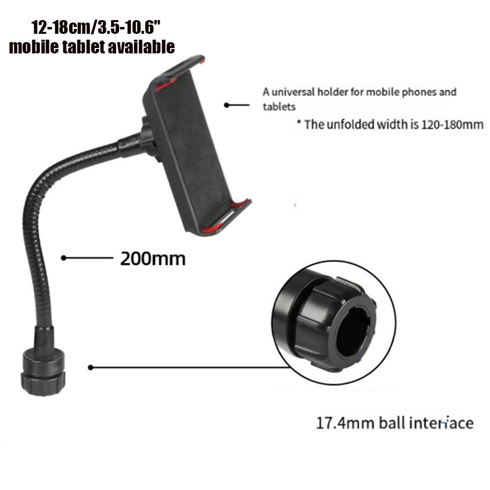 โทรศัพท์มือถือแท็บเล็ต Live Stands Ball Head ท่อข้อศอกโลหะ Universal ปรับ One Clip Stands อุปกรณ์เสริม 20/30 ซม. - รูปที่ 5