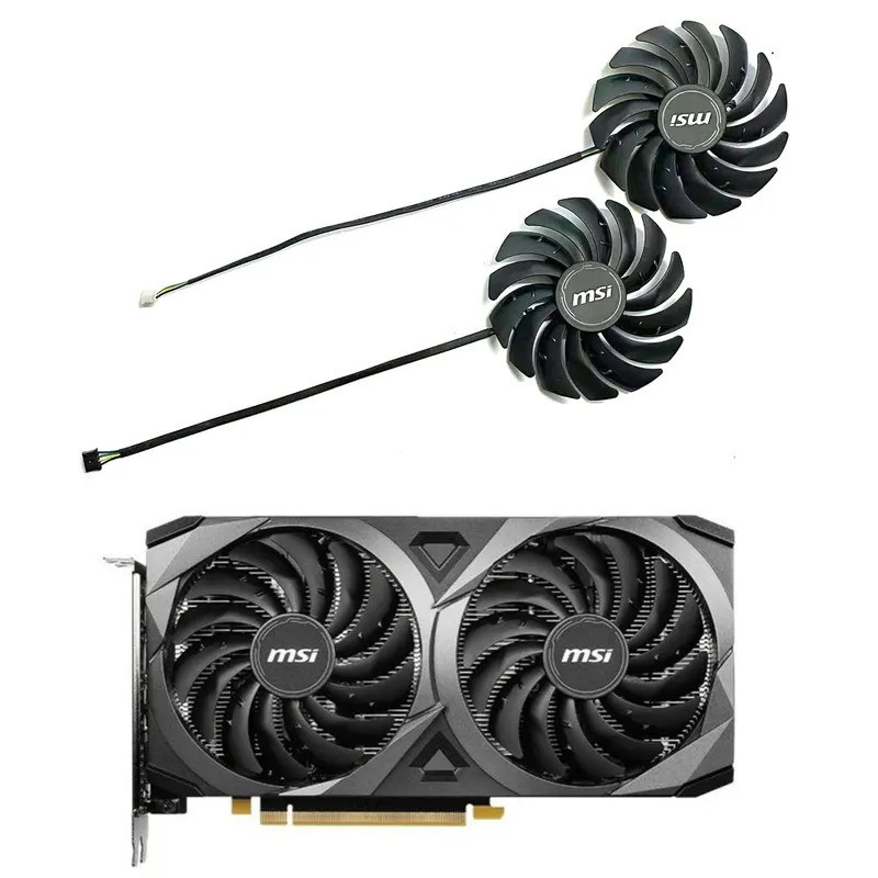 95 มม.PLD10010S12HH RTX3060 RX6600 6700 XT gpu พัดลมระบายความร้อนสําหรับ MSI RTX 3070 3060 3060Ti Ve