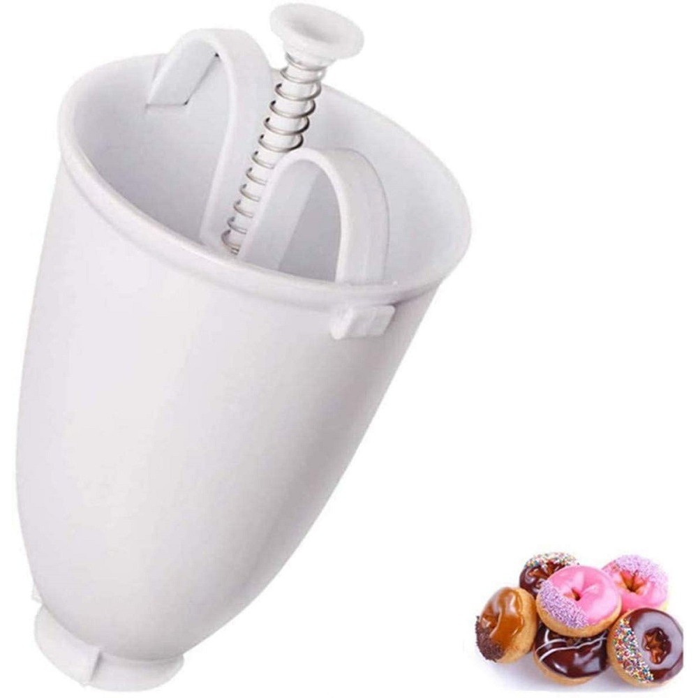 เครื่องทําโดนัท ที่หยอดโดนัท วาฟเฟิล พิมพ์กดโดนัท พลาสติก น้ำหนักเบา พกพาง่าย #AK-0004 - รูปที่ 6