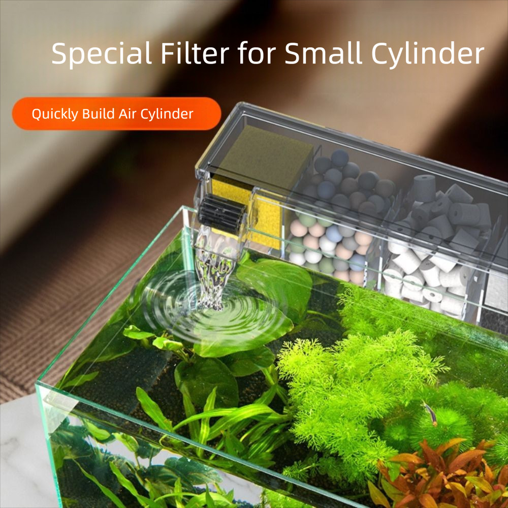 ใน คลังสินค้ากล่องกรองน้ําตกclea ตู้ปลาเงียบติดผนังมัลติฟังก์ชั่นพร้อมปั๊มน้ําในตัวหมุนเวียนเครื่องกรองน้ําสํา - รูปที่ 3