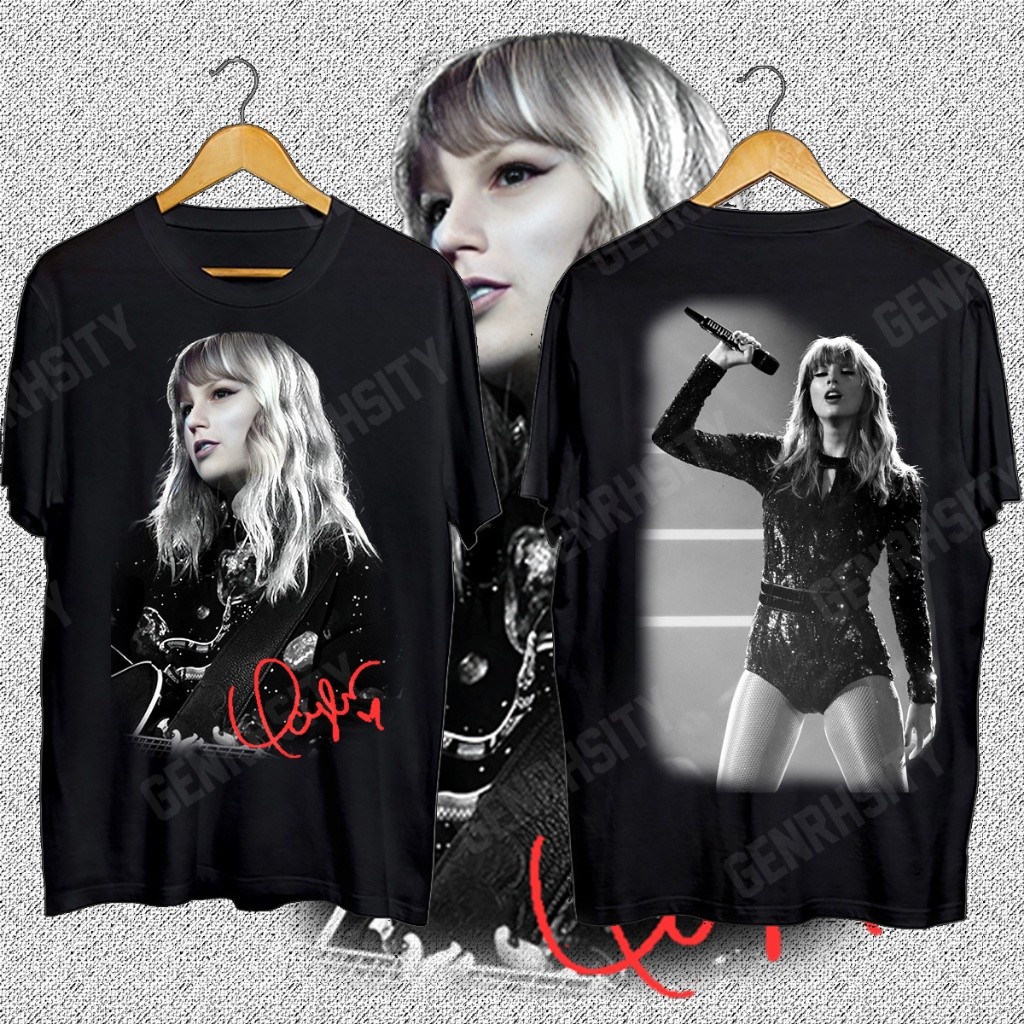 COD Taylor Swift T-Shirt Star Shirt Round Neck Mens T-Shirt Pure Cotton 1989 Shirt