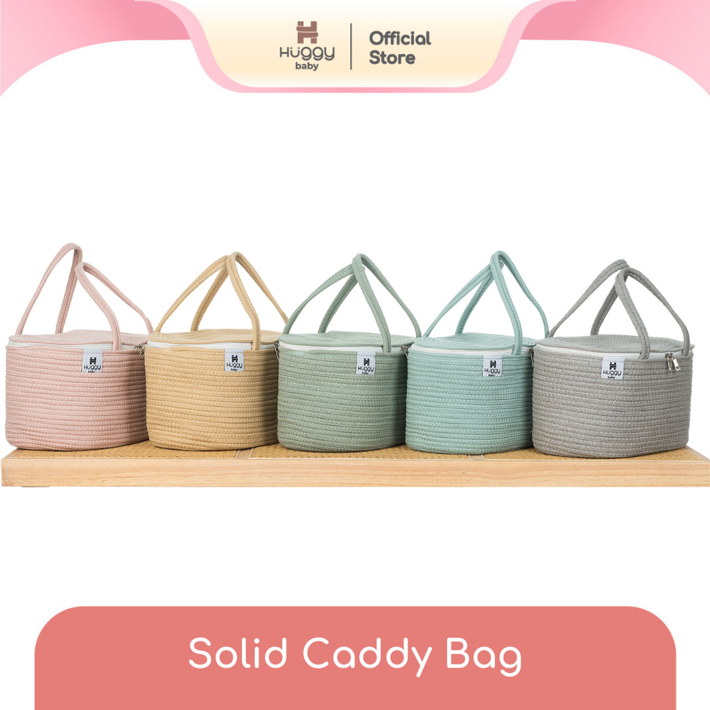 Huggy Baby BAG01S SOLID Caddy Bag | กระเป๋าใส่ผ้าอ้อมเด็ก ออแกไนเซอร์