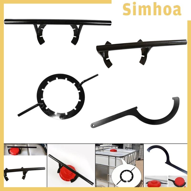 [SIMHOA] Ton Tank Cap Opener Hand Tool Professional แบบพกพาอเนกประสงค์ Ton Bucket ประแจทนทานที่เปิดข