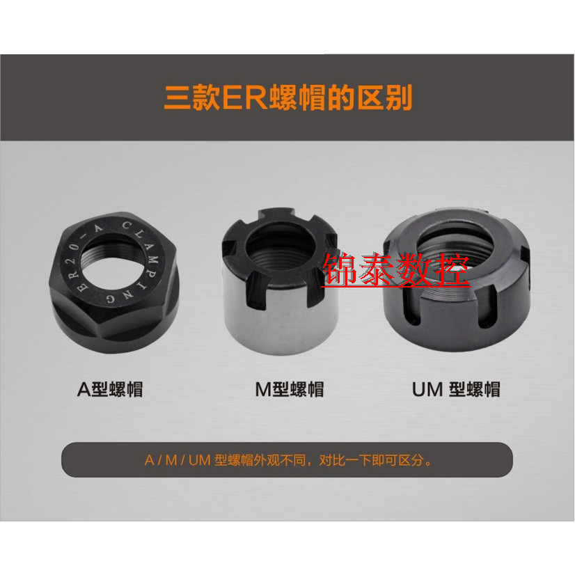 BT Handle Nut ER11 ER16 ER20 ER25 ER32UM ER40AM Nut Chuck NWYF