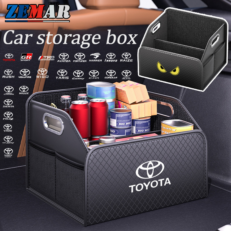 Toyota กล่องเก็บรถพับ กล่องเก็บรถยนต์ กล่องเก็บหนัง ลำต้นมัลติฟังก์ชั่น Fortuner Camry Hilux Revo Yaris ATIV Yaris Cross Veloz Prius Innova Hiace
