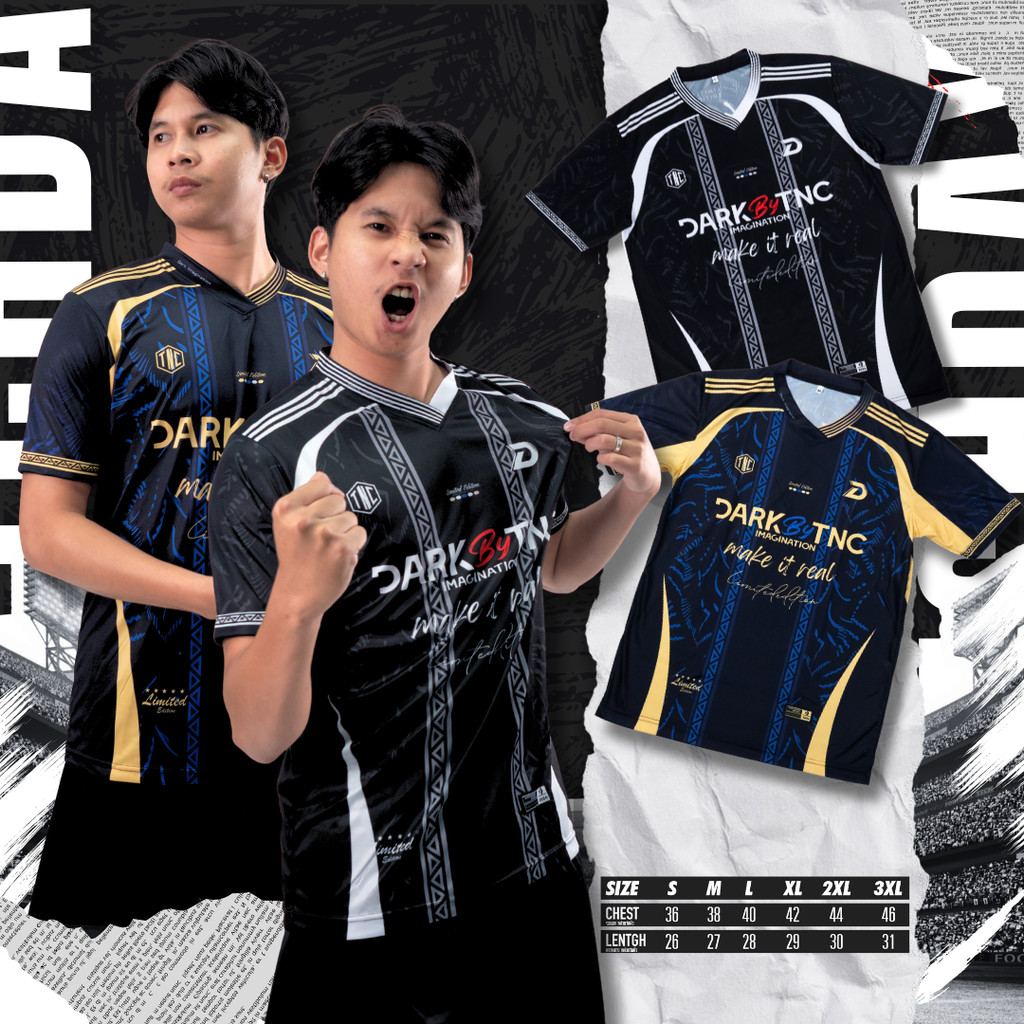 เสื้อบอลพิมพ์ลาย ผ้าไมโครโพลีเอสเตอร์ แห้งไว ใส่ซ้อมบอล รุ่น Sport A41