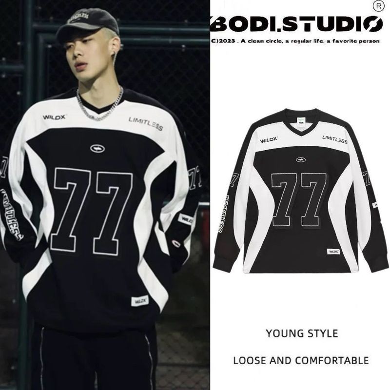 เสื้อยีนส์ฮอกกี้สไตล์เรโทรแขนยาว สไตล์คู่รัก ราคา ถูกที่สุด ดีลบีเคเค แกลเลอรีภาพที่ 7