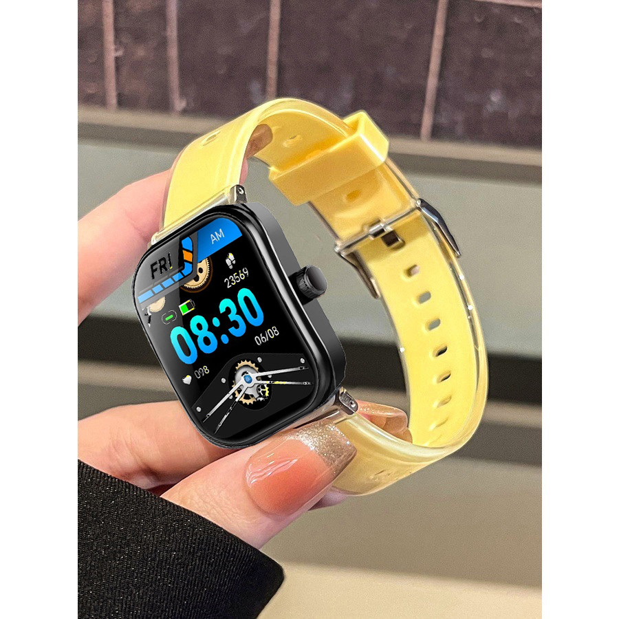 สายนาฬิกาซิลิโคนอ่อนนุ่มโปร่งใสสําหรับ Aolon Curve Smart Watch Replacement Strap